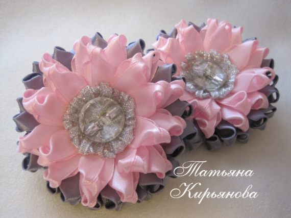 Резинки для волос"Астры"