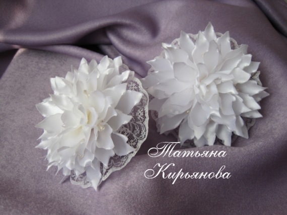 Резинки для волос"Хризантемы"