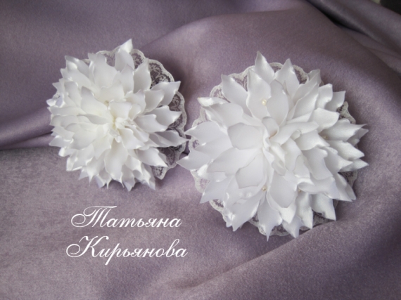 Резинки для волос"Хризантемы"