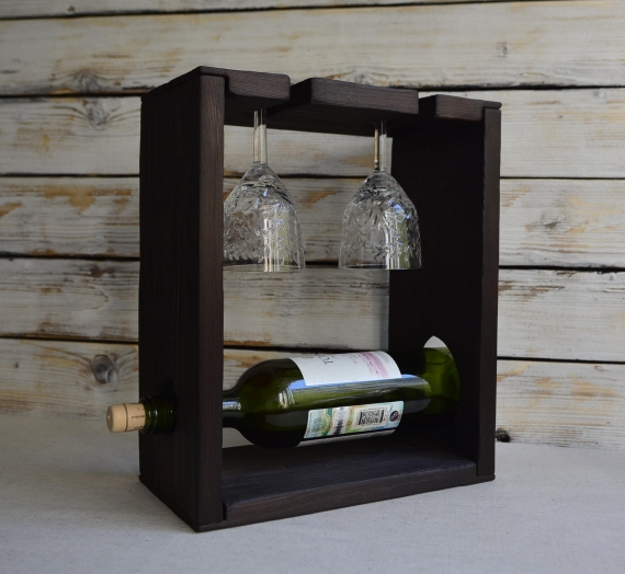 Подставка для бутылки и фужеров