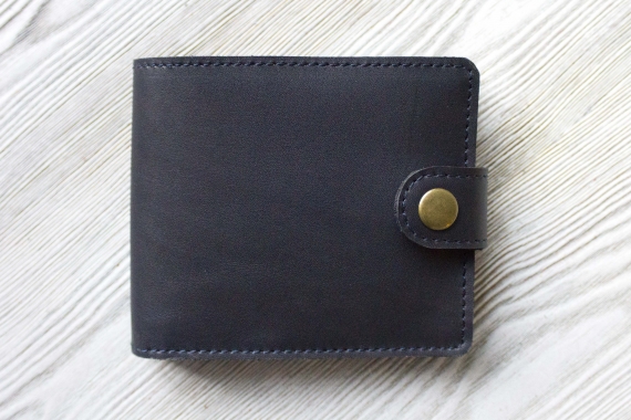 Кошелек из натуральной кожи "Индиго"