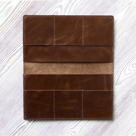 Портмоне из натуральной кожи "Горячий шоколад"