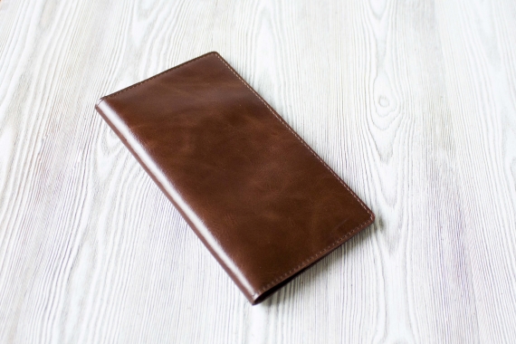 Портмоне из натуральной кожи "Горячий шоколад"