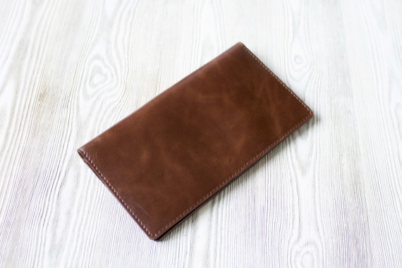 Портмоне из натуральной кожи "Горячий шоколад"