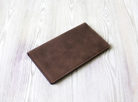 Портмоне из натуральной кожи "Темный шоколад"