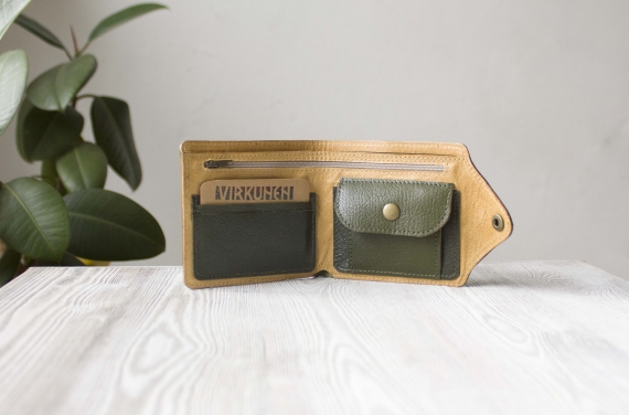 Портмоне из натуральной кожи "Норвежский лес"