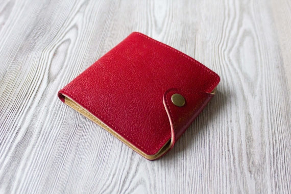 Портмоне из натуральной кожи "Фруктовая карамель"