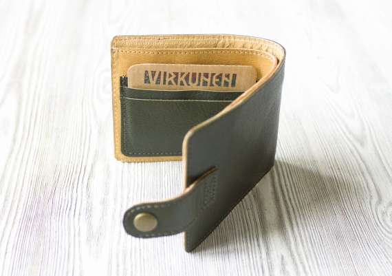 Портмоне из натуральной кожи "Норвежский лес"