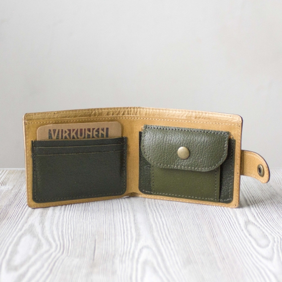 Портмоне из натуральной кожи "Норвежский лес"