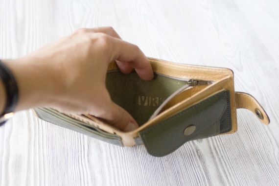 Портмоне из натуральной кожи "Норвежский лес"