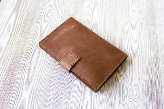 Портмоне для паспорта, карт, банкнот "Карамель"