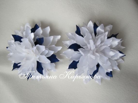 Резинки для волос"Хризантемы"