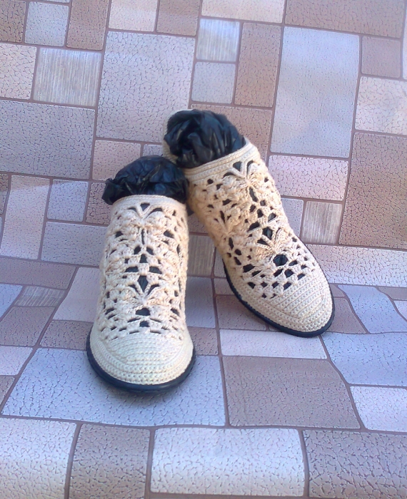 Летние ботинки " Ажур"