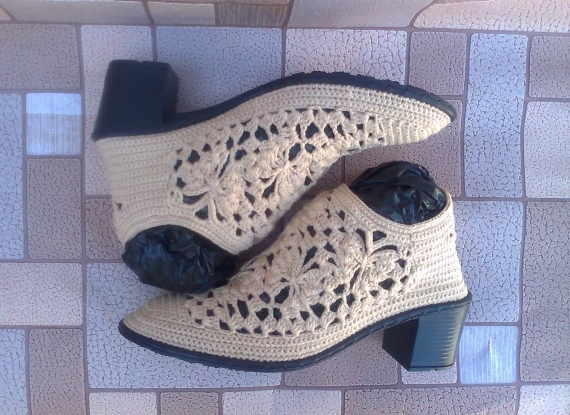 Летние ботинки " Ажур"