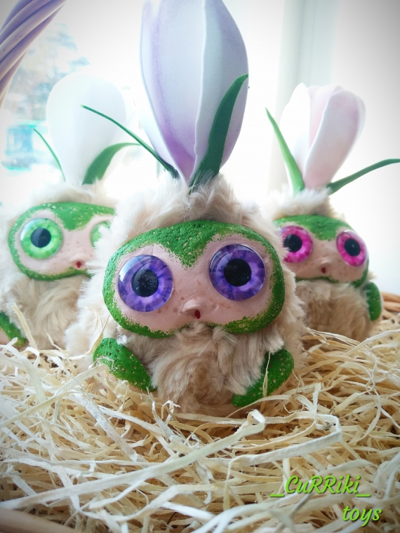 Авторские игрушки " Малыши-крокусы"