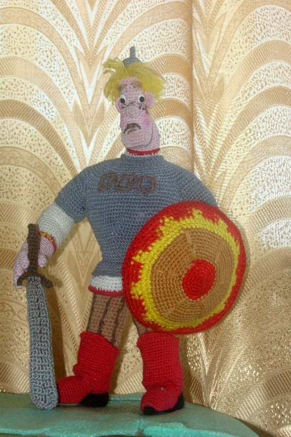 Богатырь Алёша Попович(могу связать и других богатырей)