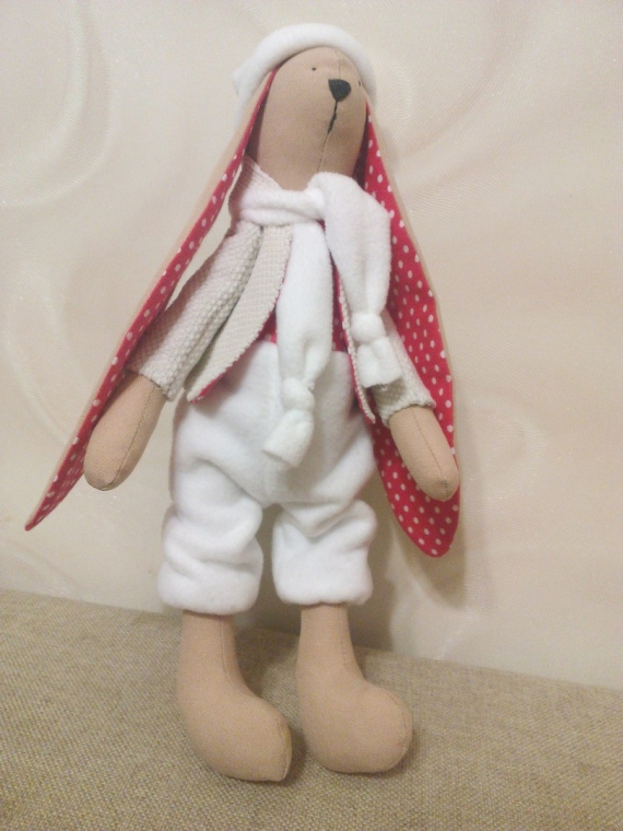 новогодний тильда Зайка