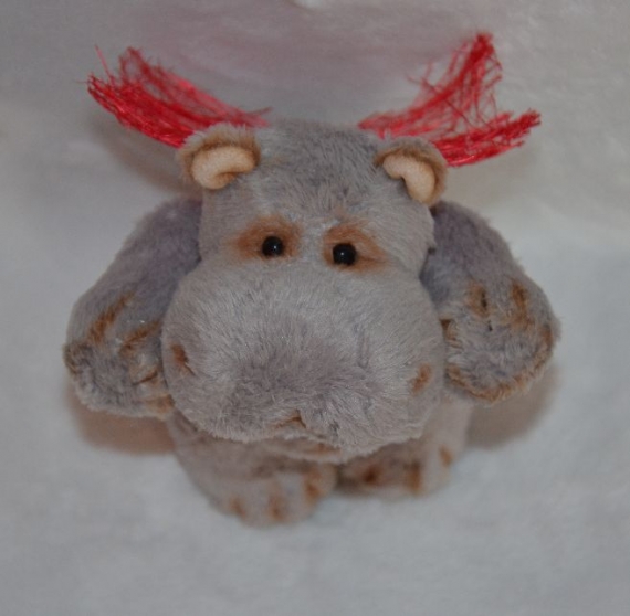 интерьерная игрушка бегемотик Проша