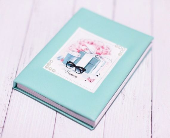 Блокнот в стиле Тиффани с цветными страницами