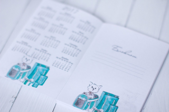 Блокнот в стиле Тиффани с цветными страницами