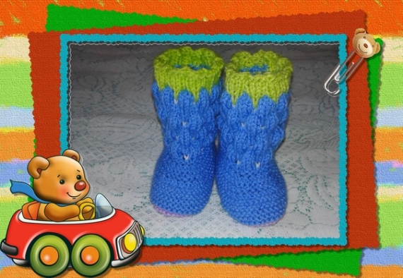 Пинетки-сапожки "Ежевичка"