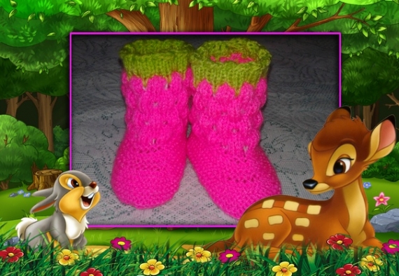 Пинетки-сапожки "Малинка"