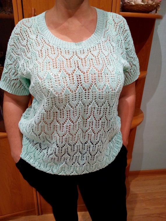 Летняя ажурная кофточка
