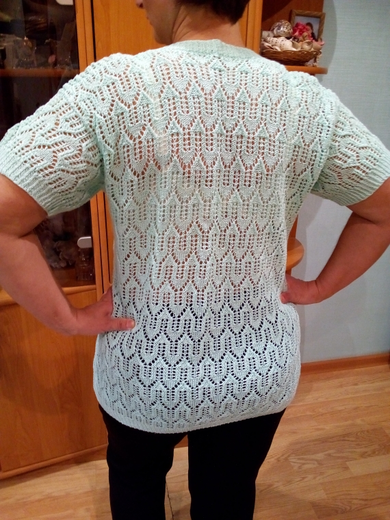 Летняя ажурная кофточка