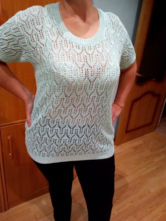 Летняя ажурная кофточка