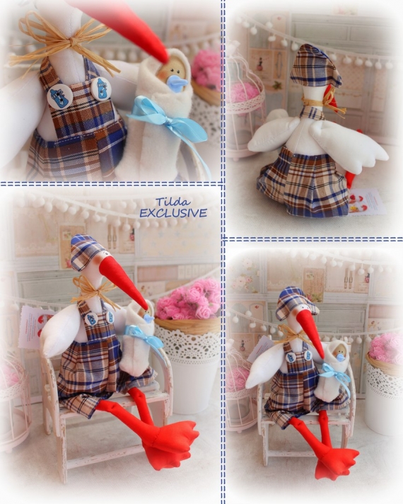 Аист с мальчиком