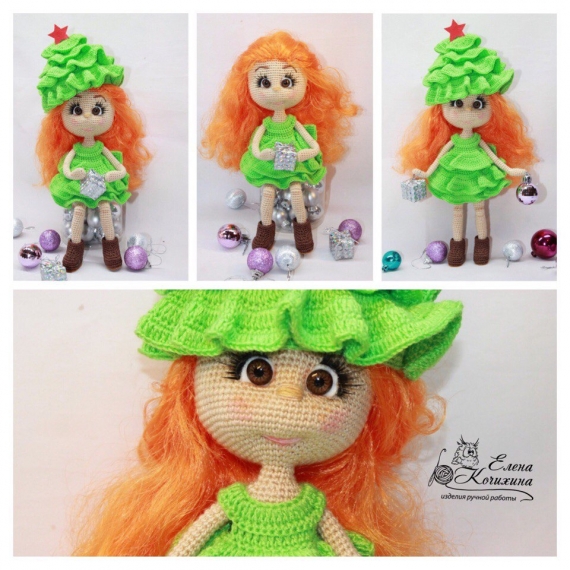 Девочка в костюме Елочки