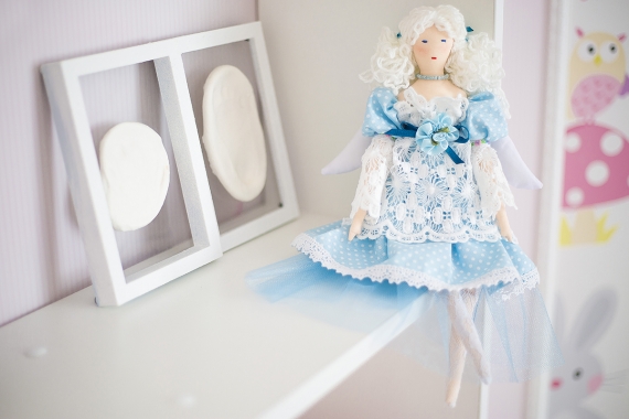 Ангелочек в небесно-голубом