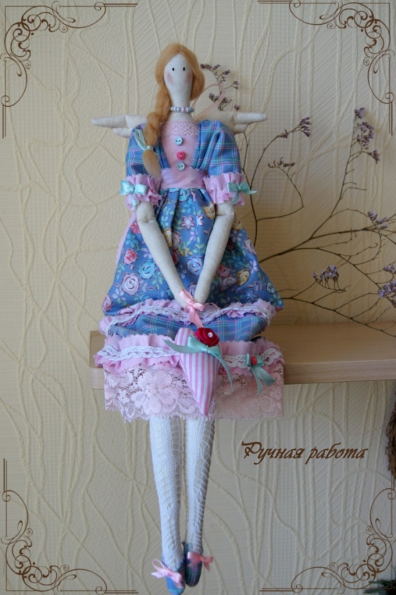 Кукла Тильда ангел "Зефирка"