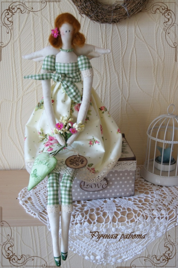 Кукла Тильда "Весенний ангел"