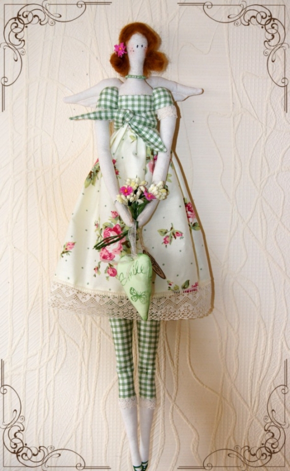 Кукла Тильда "Весенний ангел"