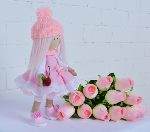 Авторская интерьерная кукла Вишенка