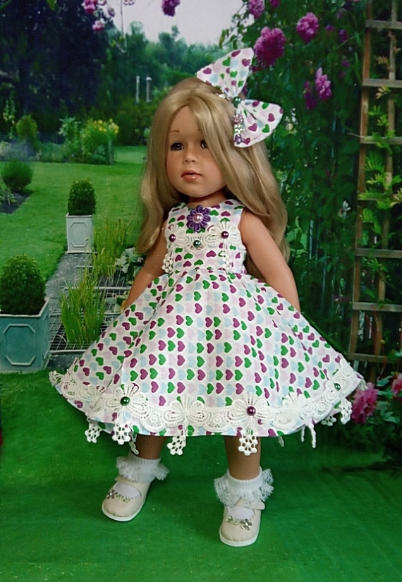 Платье для куклы Готц 48-50 см