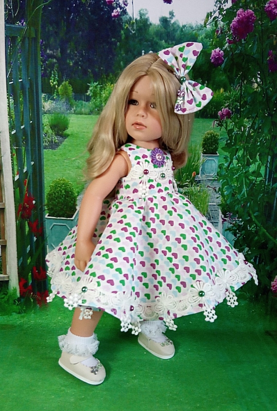 Платье для куклы Готц 48-50 см