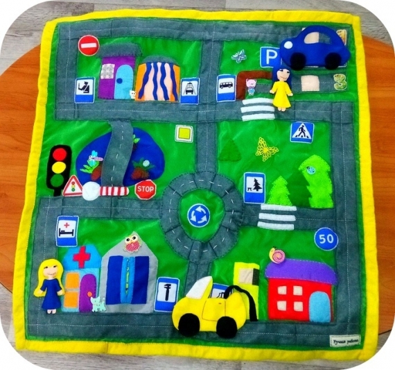 Развивающий коврик "Дорога"