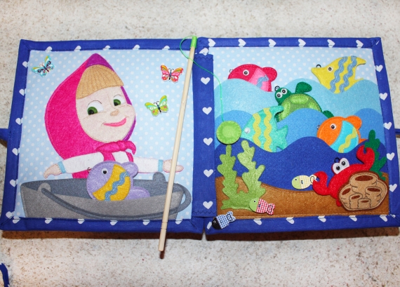 Книга из ткани и фетра "Именная"