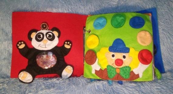 Большая развивающая книжка из фетра!