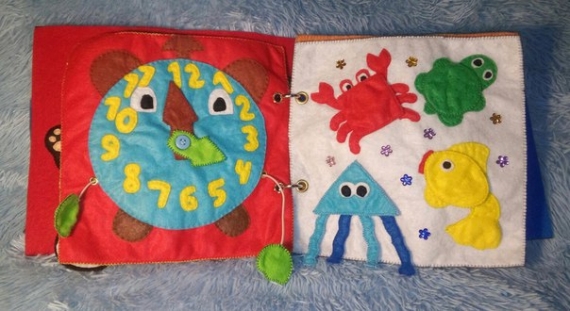 Большая развивающая книжка из фетра!