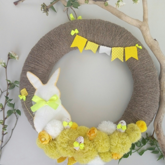 Интерьерный венок “На лужайке”