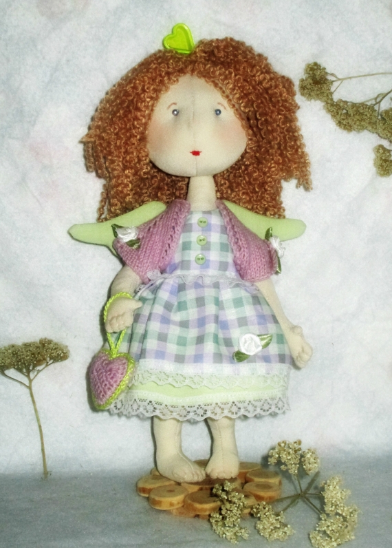 Текстильная кукла ВЕСНУШКА