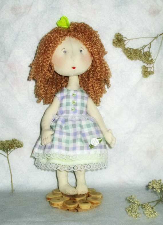 Текстильная кукла ВЕСНУШКА