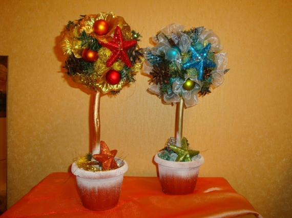 Топиарий новогодний
