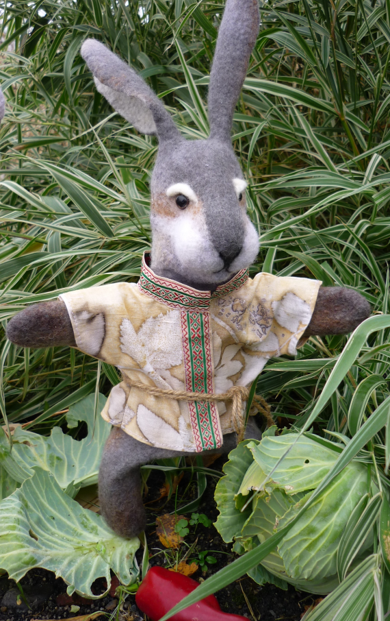 перчаточная кукла(бибабо)заяц