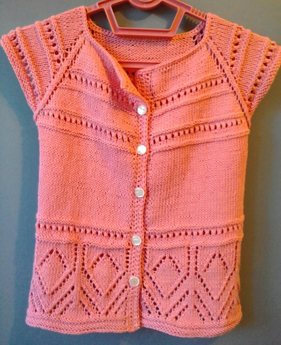 Блузка вязаная