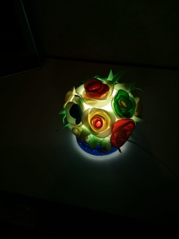 Подарочные наборы - ночник  "Розочки - цветочки"