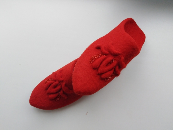 Валяные тапочки "восточные"